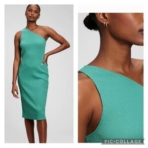 Gap Rib One-Shoulder Midi Dress size XL